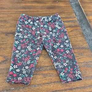 Carter's Black Floral Kids Leggings
